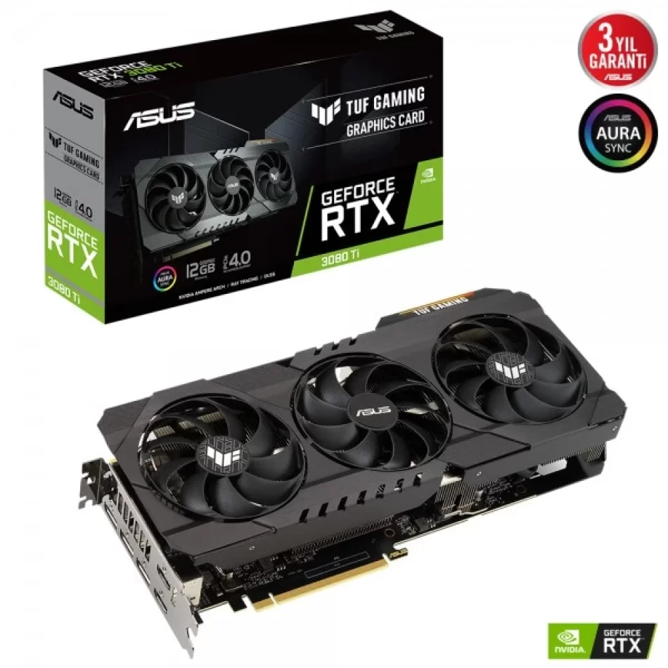 ASUS TUF Gaming GeForce RTX 3080 Ti 12 GB GDDR6X 384Bit DX12 NVIDIA DLSS Ekran Kartı