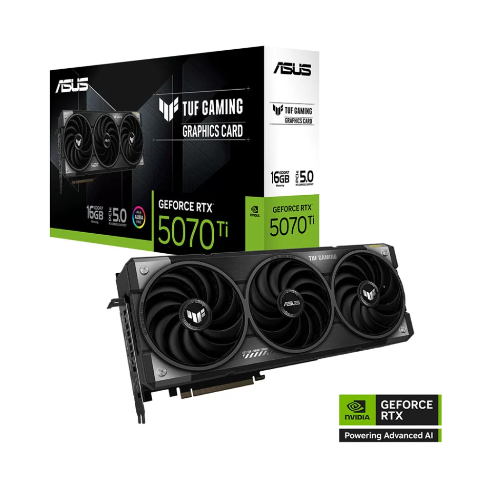 ASUS TUF Gaming GeForce RTX 5070 Ti 16GB GDDR7 256 Bit NVIDIA DLSS 4 Ekran Kartı