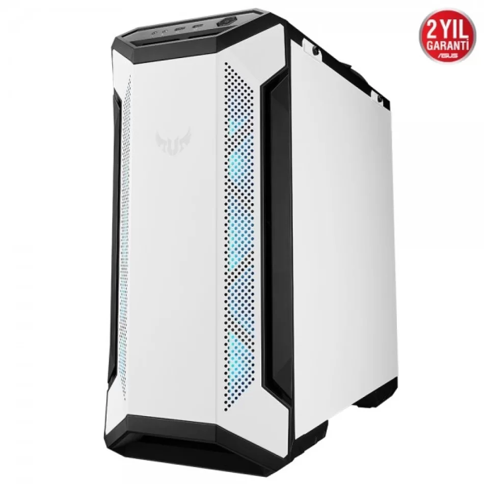 ASUS TUF Gaming GT501 White Edition Mid-Tower e-ATX Gaming Beyaz Bilgisayar Kasası