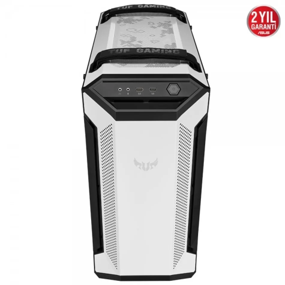 ASUS TUF Gaming GT501 White Edition Mid-Tower e-ATX Gaming Beyaz Bilgisayar Kasası