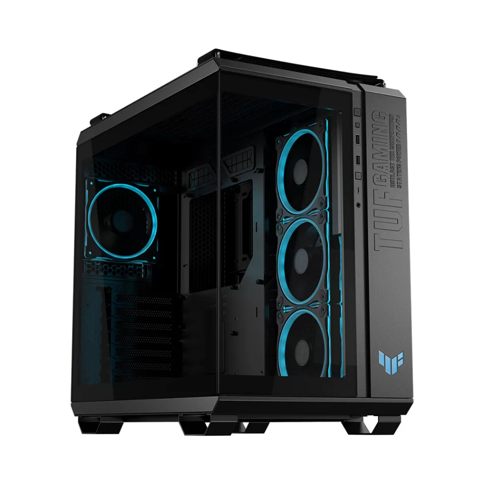 ASUS TUF Gaming GT502 Horizon ARGB Black Çift Odalı 4X Fanlı Mid-Tower ATX Bilgisayar Kasası