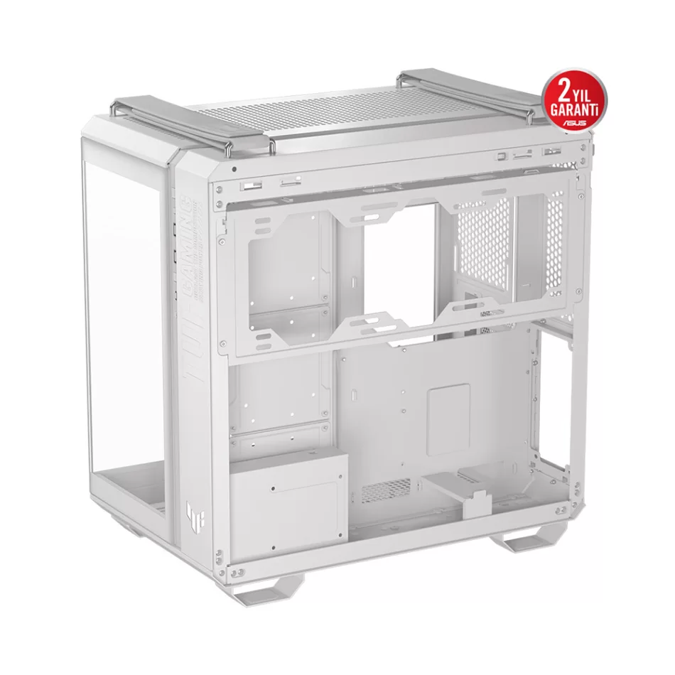 ASUS TUF Gaming GT502 Horizon ARGB White Çift Odalı 4X Fanlı Mid-Tower ATX Beyaz Bilgisayar Kasası