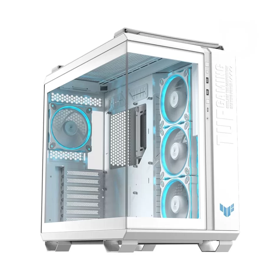 ASUS TUF Gaming GT502 Horizon ARGB White Çift Odalı 4X Fanlı Mid-Tower ATX Beyaz Bilgisayar Kasası