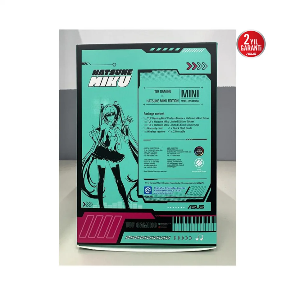 ASUS TUF Gaming Mini Wireless Hatsune Miku Edition Kablosuz Gaming Mouse