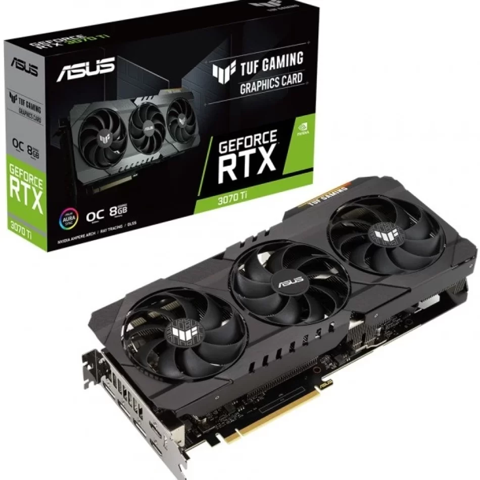 ASUS TUF Gaming RTX 3070 Ti OC V2 8 GB GDDR6X 256Bit DX12 NVIDIA DLSS Ekran Kartı