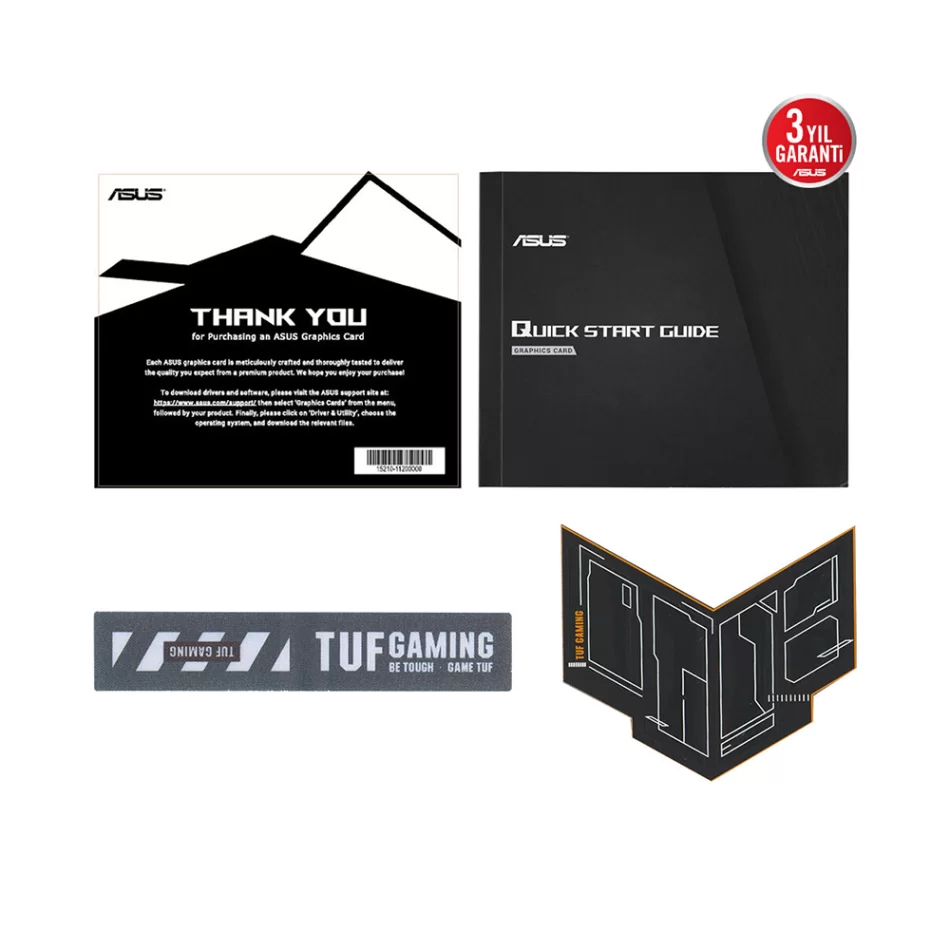 ASUS TUF Gaming RX9060 XT OC Edition 16GB GDDR6 128 Bit AMD Radeon FSR 4 Ekran Kartı