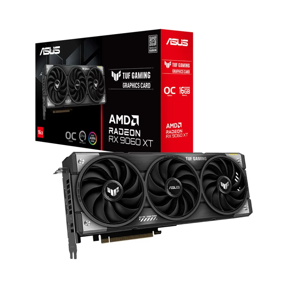 ASUS TUF Gaming RX9060 XT OC Edition 16GB GDDR6 128 Bit AMD Radeon FSR 4 Ekran Kartı