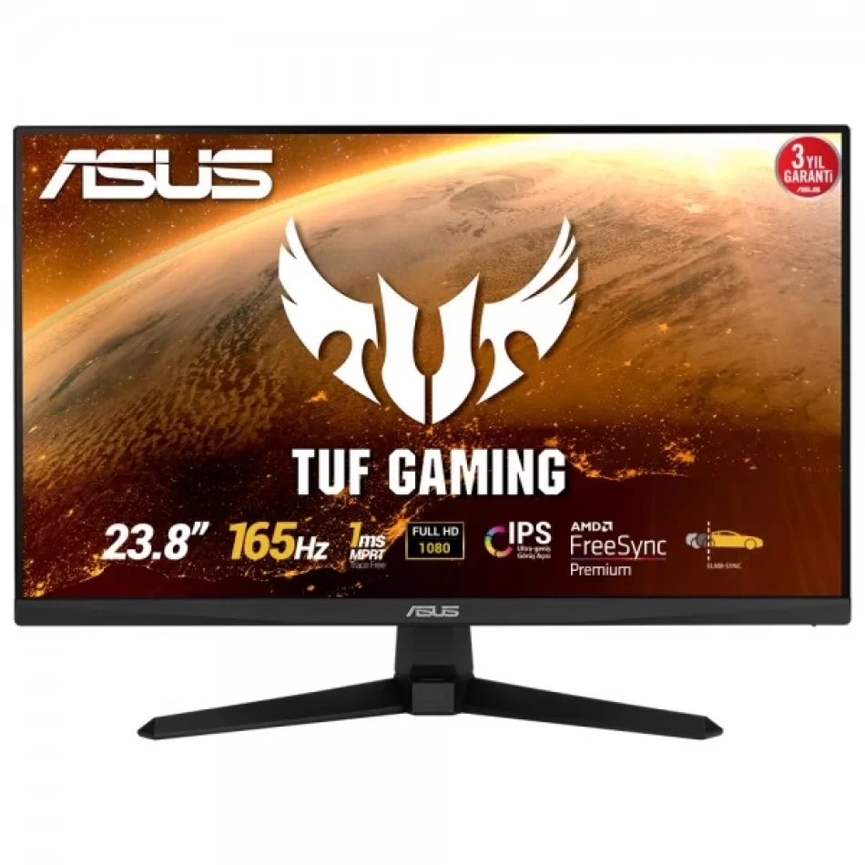 Asus TUF Gaming VG249Q1A 23.8 1ms 165Hz FreeSync Premium IPS Full HD Gaming (Oyuncu) Monitör Outlet Pikselli Ürün Outlet Pikselli Ürün 2 Yıl garanti