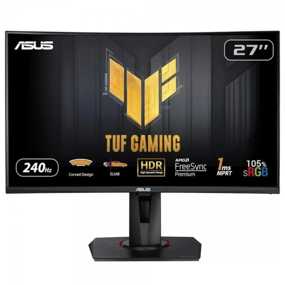 ASUS TUF Gaming VG27VQM 27¨ 1ms 240Hz FreeSync Premium VA Full HD Curved Gaming Monitör Outlet Pikselli Ürün Outlet Pikselli Ürün 2 Yıl garanti