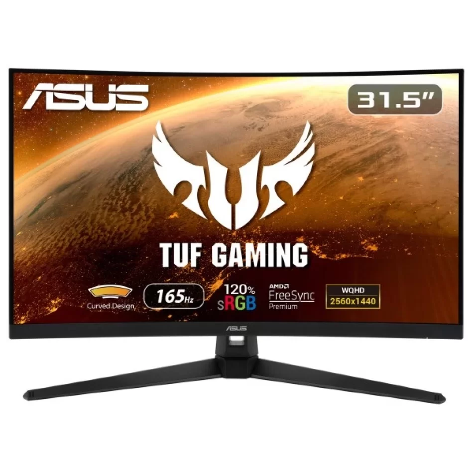 ASUS 31.5 TUF Gaming VG32VQ1BR 165Hz 1ms FreeSync Premium HDR 1440p WQHD VA LED Curved Gaming Monitör