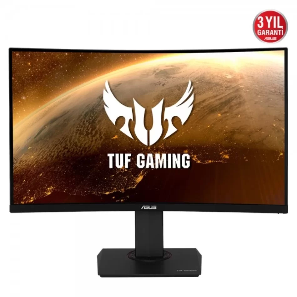 ASUS TUF GAMING VG32VQR 31,5 VA KAVISLI FREESYNC 2560x1440 1MS(MPRT) 165HZ DP HDMI MM VESA 3YIL EYECARE FLICKER-FREE DUSUK MAVI ISIK YÜKSEKLİK AYARI TEŞHİR OUTLET MONİTÖR 2 Yıl garanti