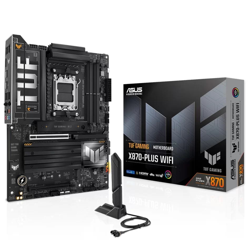 ASUS TUF Gaming X870-PLUS WIFI 8000MHz(OC) DDR5 AMD Soket AM5 ATX Anakart