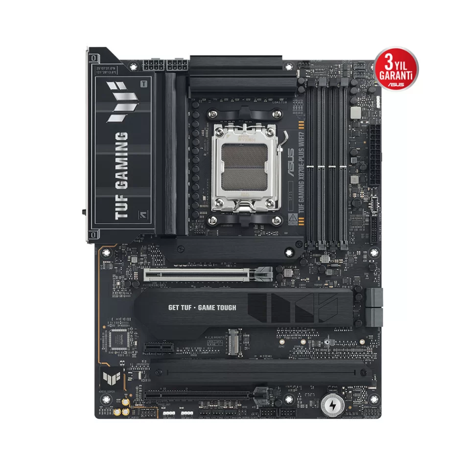 ASUS TUF Gaming X870E-PLUS WIFI7 8000MHz(OC) DDR5 AMD Soket AM5 ATX Anakart
