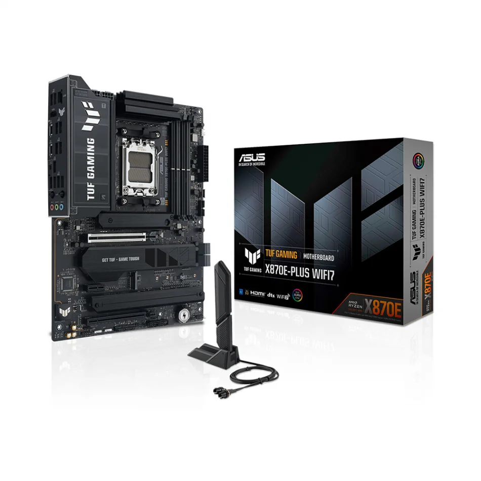 ASUS TUF Gaming X870E-PLUS WIFI7 8000MHz(OC) DDR5 AMD Soket AM5 ATX Anakart