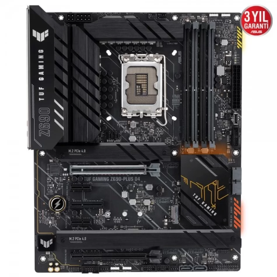 ASUS TUF GAMING Z690-PLUS D4 5333MHz(OC) DDR4 Intel Soket 1700 ATX Anakart