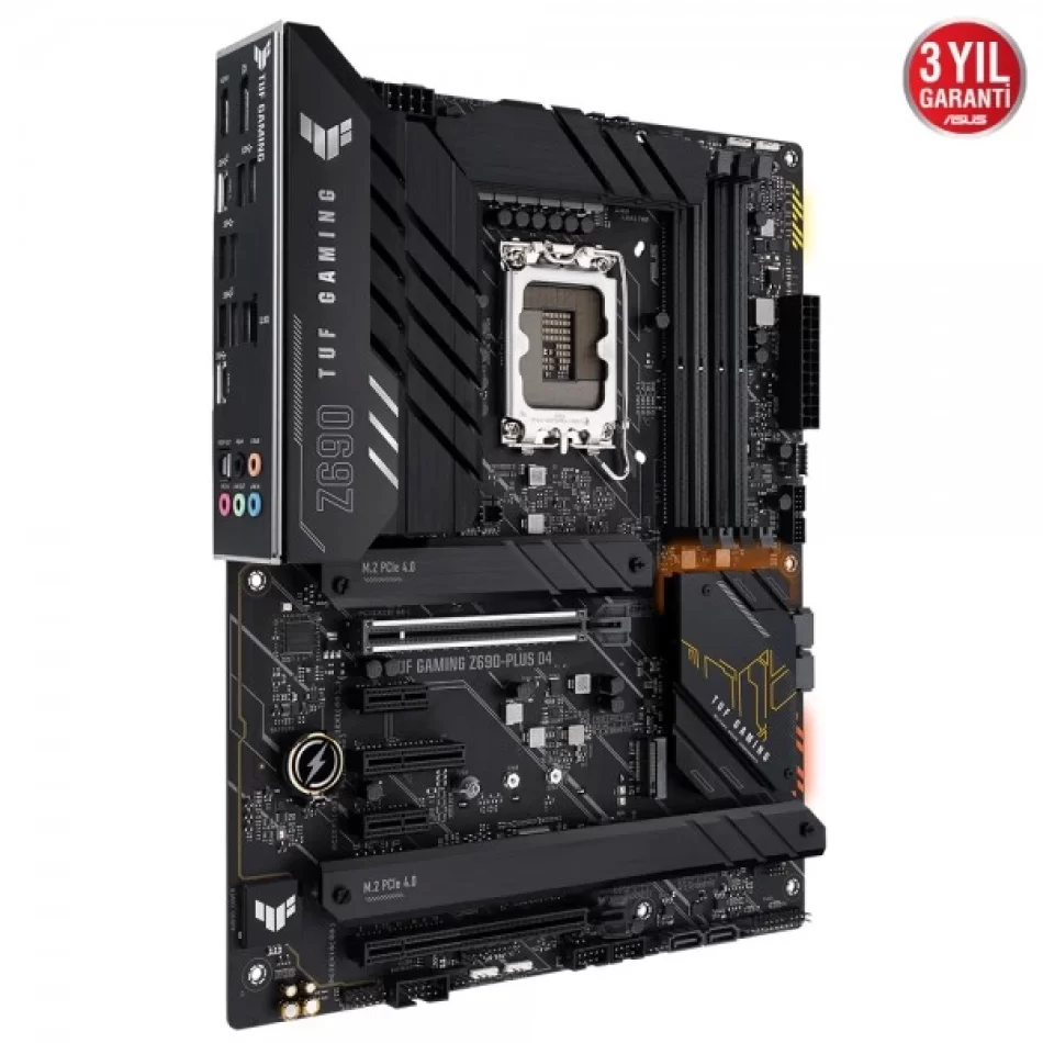 ASUS TUF GAMING Z690-PLUS D4 5333MHz(OC) DDR4 Intel Soket 1700 ATX Anakart