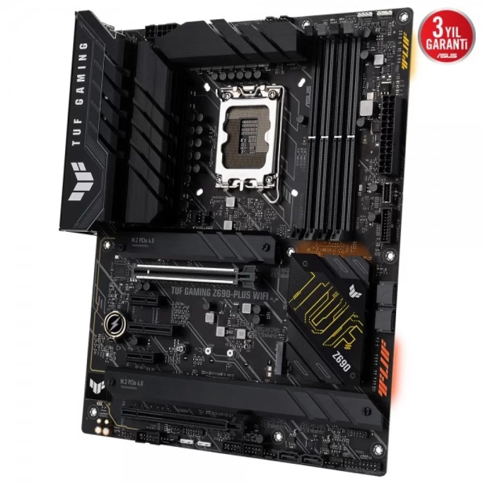 ASUS TUF GAMING Z690-PLUS WIFI 6000MHz(OC) DDR5 Intel Soket 1700 ATX Anakart