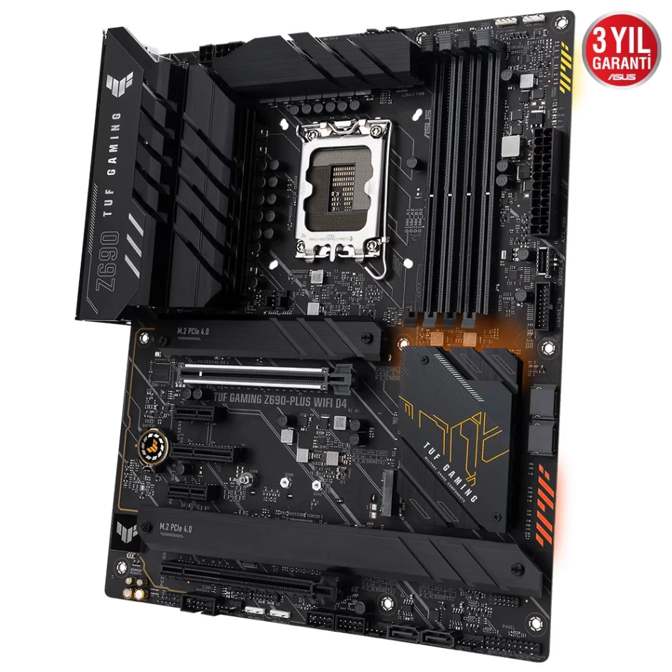 ASUS TUF GAMING Z690-PLUS WIFI D4 5333MHz(OC) DDR4 Intel Soket 1700 ATX Anakart