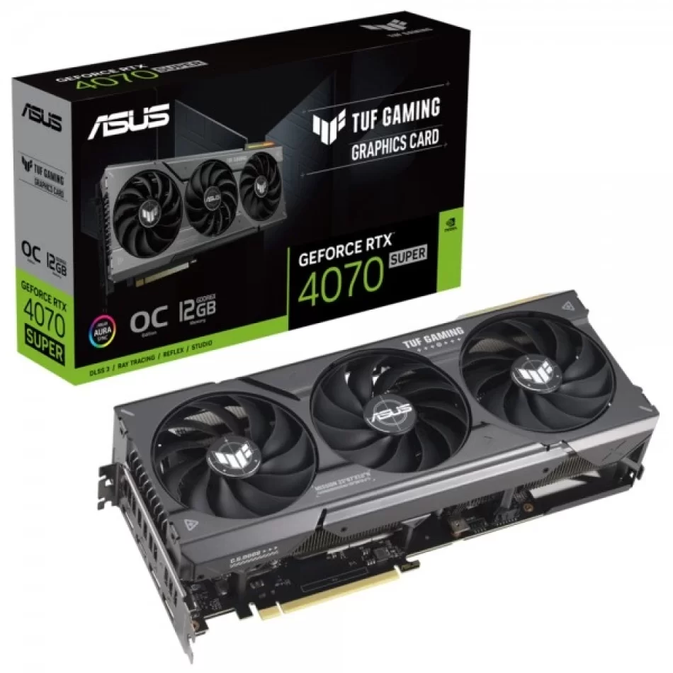 ASUS TUF Geforce RTX4070 Super OC 12 GB GDDR6X 192Bit DX12 NVIDIA DLSS 3 Ekran Kartı