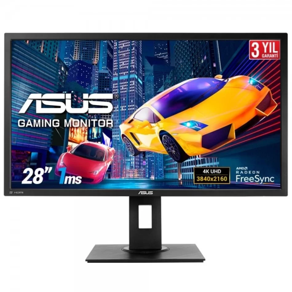 ASUS 28 VP28UQGL 60Hz 1ms FreeSync 2160p 4K UHD TN LED Gaming Monitör