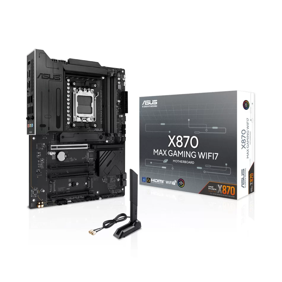 ASUS X870 MAX GAMING WIFI7 W 8000MHz(OC) DDR5 AMD Soket AM5 ATX Anakart