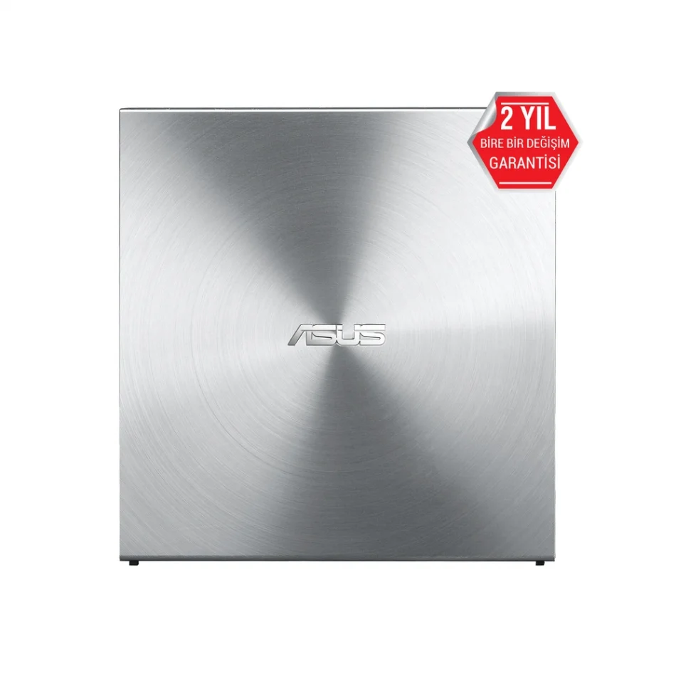 ASUS ZenDrive 08U5S-U Silver Portable Ultra İnce M-DISC Destekli USB Type-C 8x DVD-RW Gümüş Renk Optik Sürücü