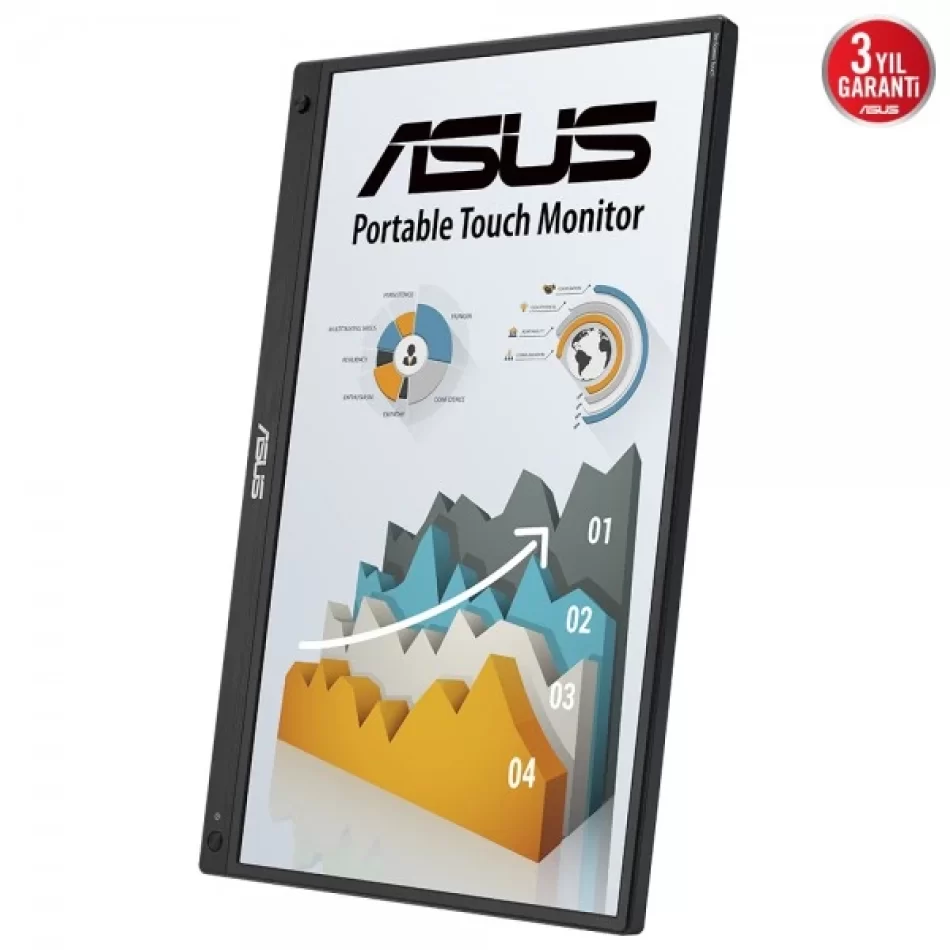 ASUS 15.6 ZenScreen Touch MB16AHT 60Hz 5ms 1080p IPS LED Taşınabilir Dokunmatik Monitör