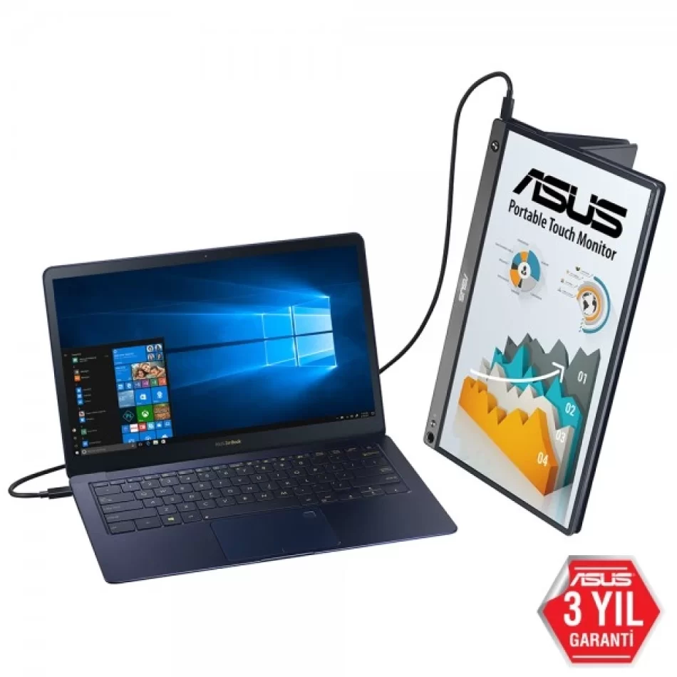 ASUS ZenScreen MB16AMT 15.6¨ 5ms MicroHDMI Taşınabilir Full HD IPS Monitör Outlet Pikselli Ürün 2 Yıl garanti