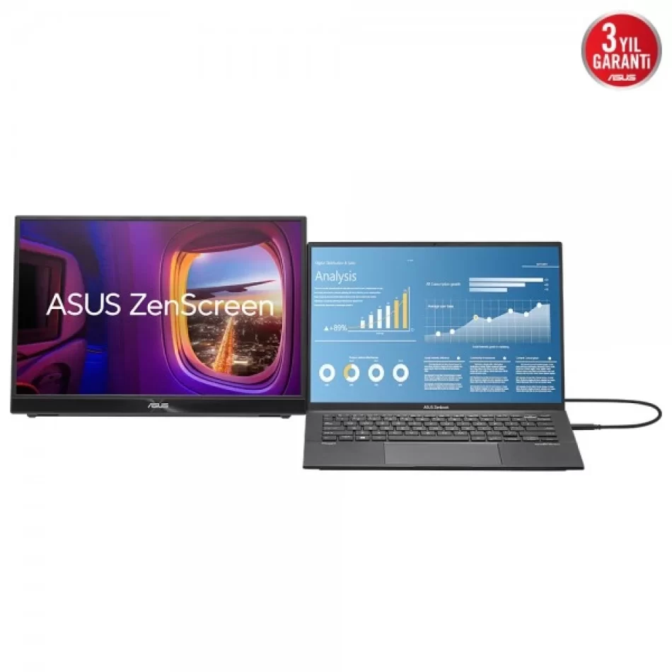 ASUS 15.6 ZenScreen MB16QHG 120Hz 5ms 1440p IPS LED Taşınabilir Monitör