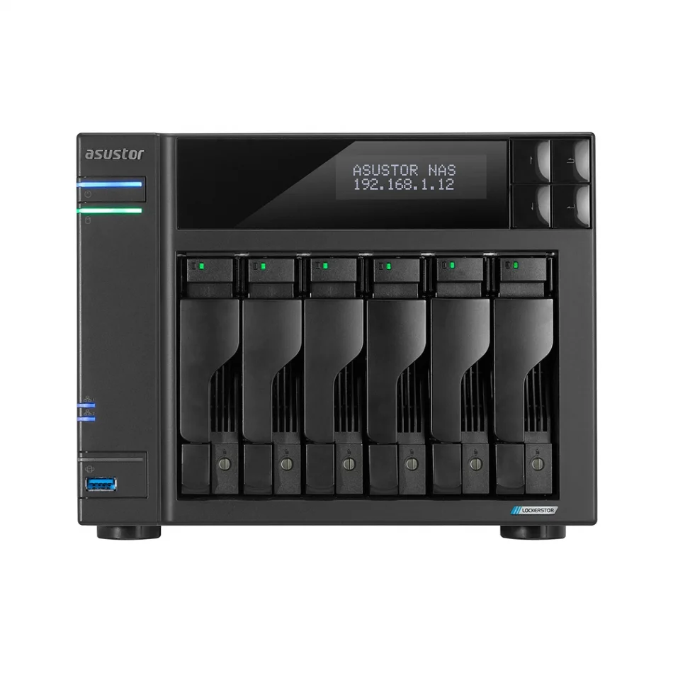 ASUSTOR AS6706T CELERON N5105 QC-8GB RAM-6-diskli Nas Server
