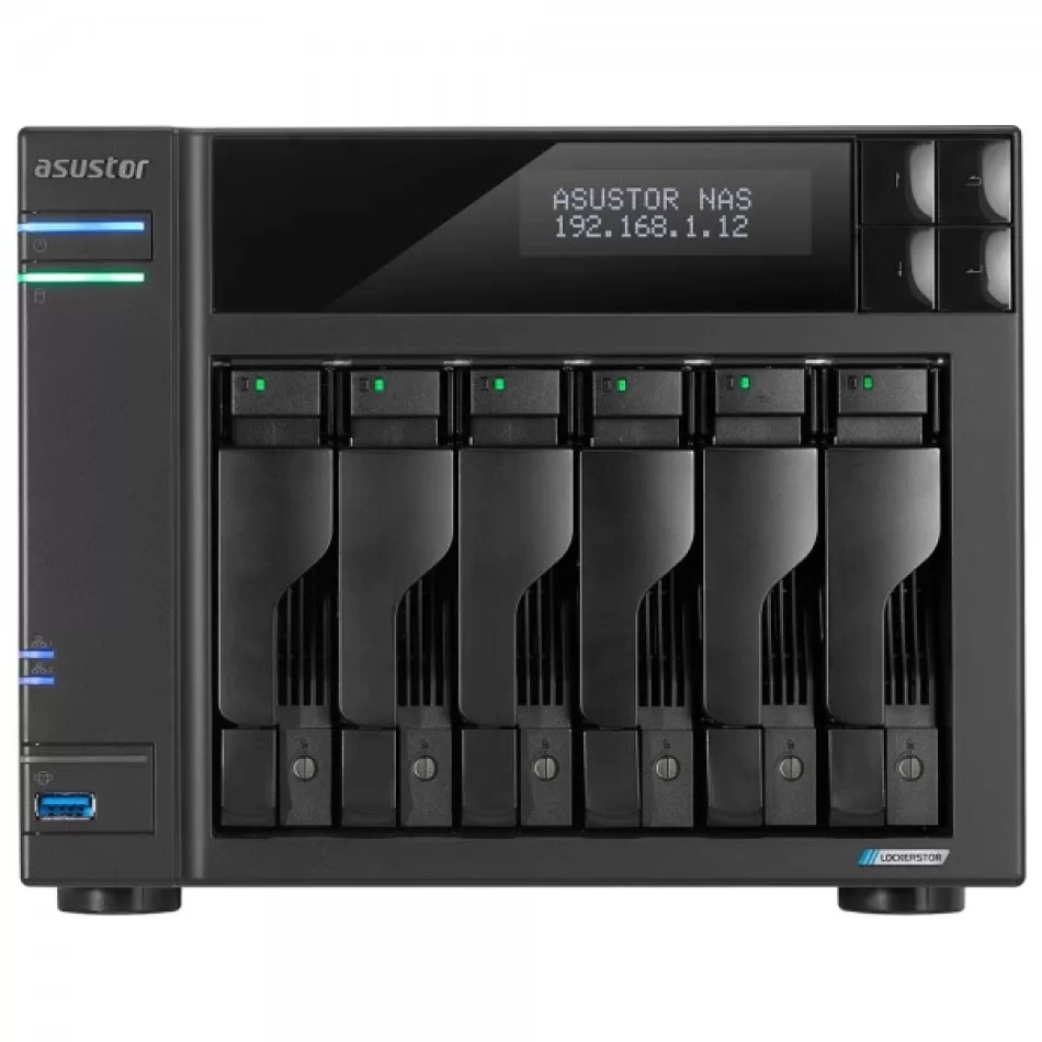 ASUSTOR AS6706T CELERON N5105 QC-8GB RAM-6-diskli Nas Server