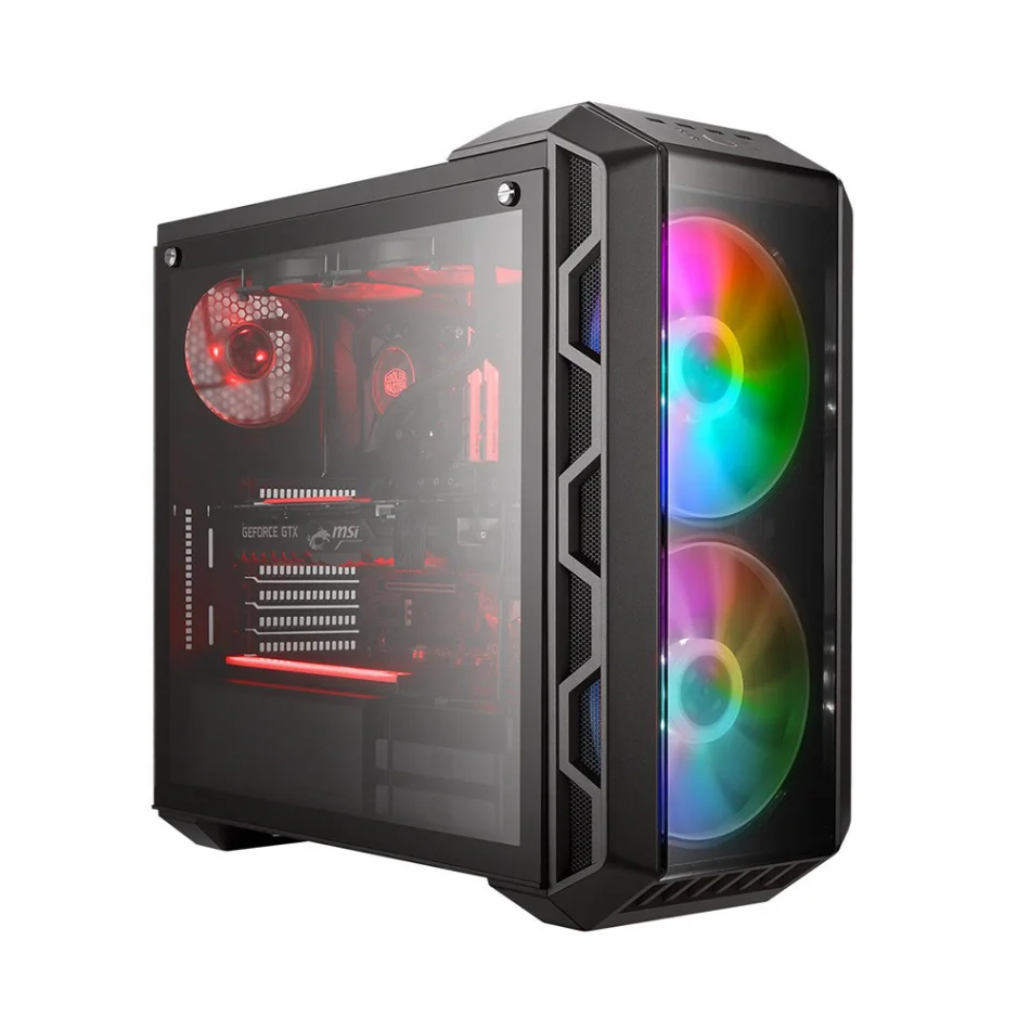 Cooler Master MasterCase H500 ARGB 2X 200mm. Fanlı Tempered Glass ATX Mid Tower Kasa