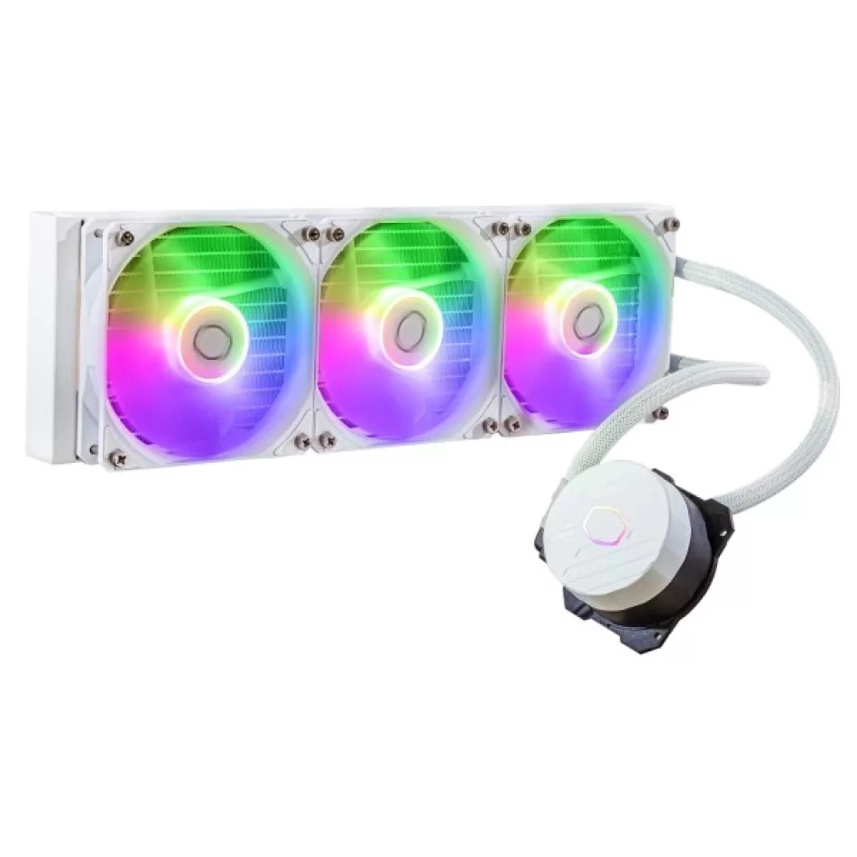 Cooler Master MasterLiquid ML360L ARGB 360mm Soket Intel 1851-1700 ve AMD AM5 Uyumlu Beyaz İşlemci Sıvı Soğutucu