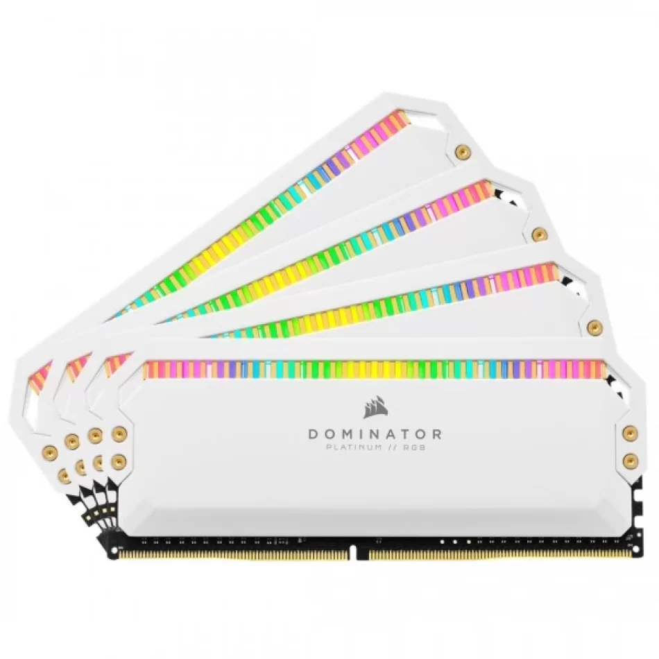 Corsair Dominator Platinum RGB 32GB (4x8 GB) DDR4 3600mhz CL18 Beyaz Ram CMT32GX4M4C3600C18W