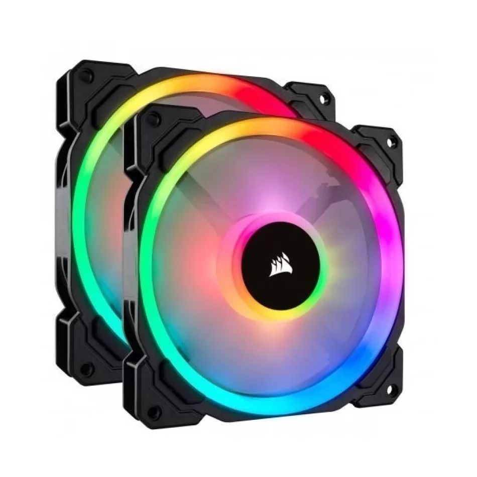 Corsair LL140 RGB Çift Işık Döngülü 140 mm Kasa Fanı - İkili Set