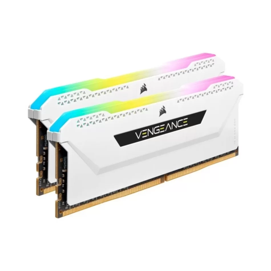 Corsair Vengeance RGB PRO SL 16GB (2x8) DDR4 3200MHZ CL16 Beyaz Ram CMH16GX4M2E3200C16W