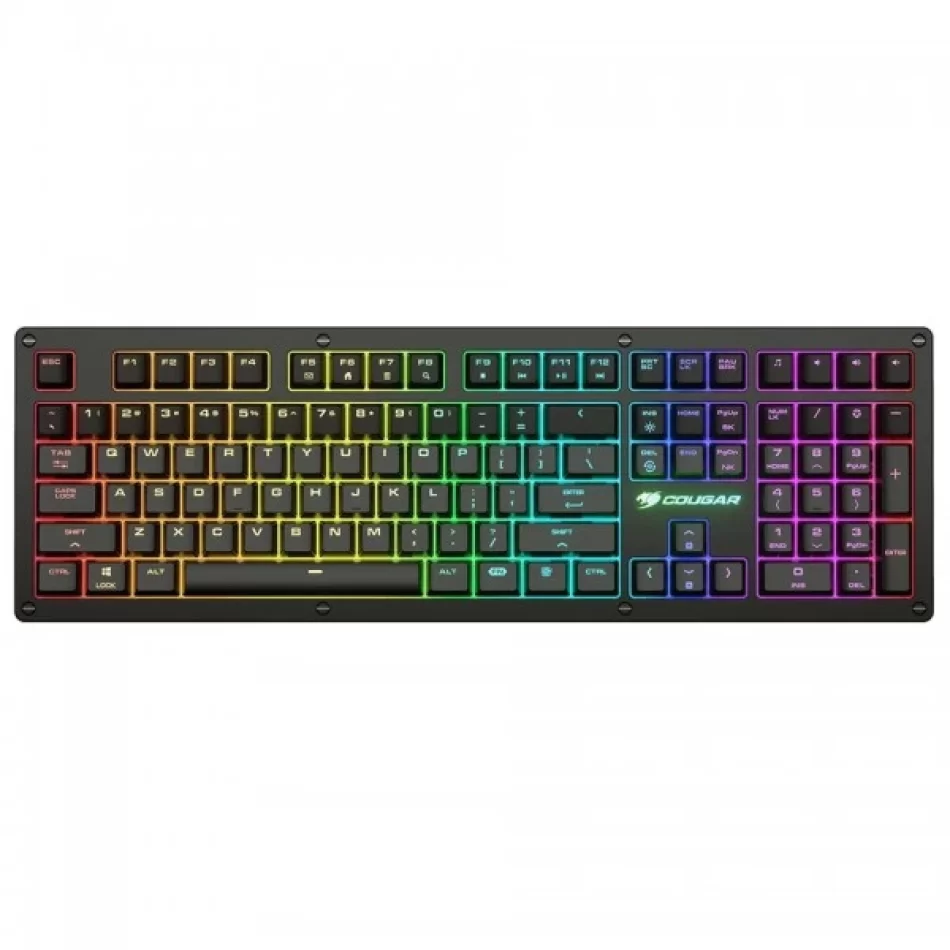 Cougar PURI RGB Kablolu Mekanik Kırmızı Switch İngilizce Q Oyuncu Klavyesi