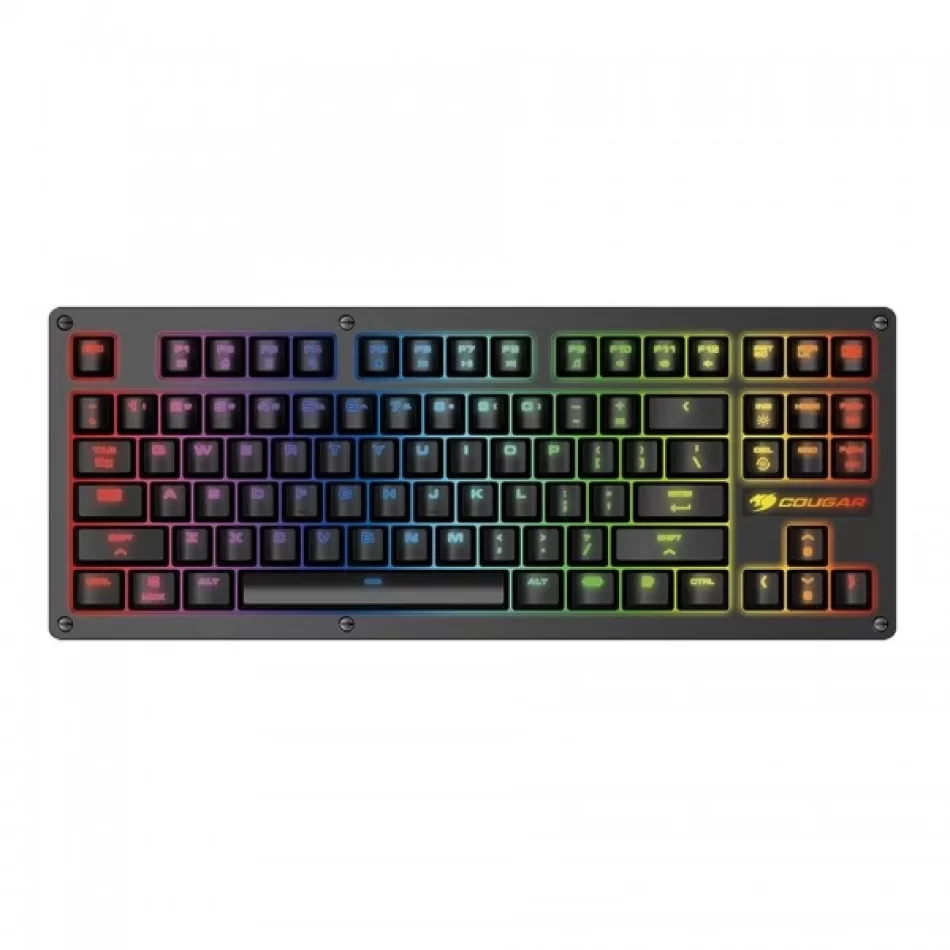 Cougar PURI TKL RGB Kablolu Mekanik Mavi Switch İngilizce Q Oyuncu Klavyesi