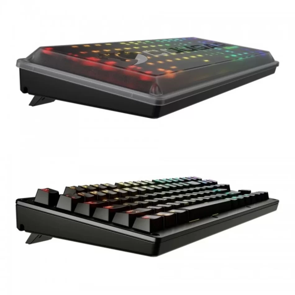 Cougar PURI TKL RGB Kablolu Mekanik Mavi Switch İngilizce Q Oyuncu Klavyesi