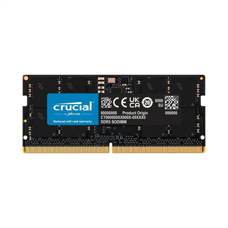 Crucial CB16GS4800E 16 GB DDR5 4800MHz CL40 1.1v SODIMM Notebook Ram