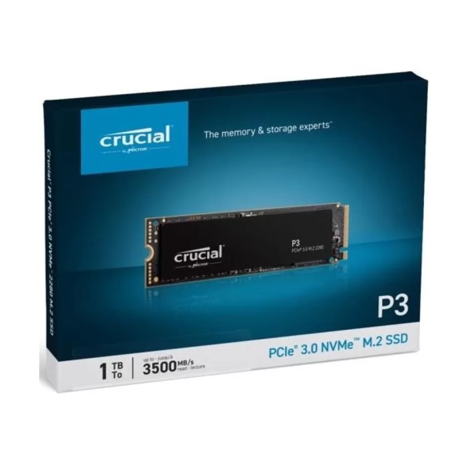 Crucial P3 1TB SSD m.2 NVMe PCIe CT1000P3SSD8 3500 - 3000MB/s