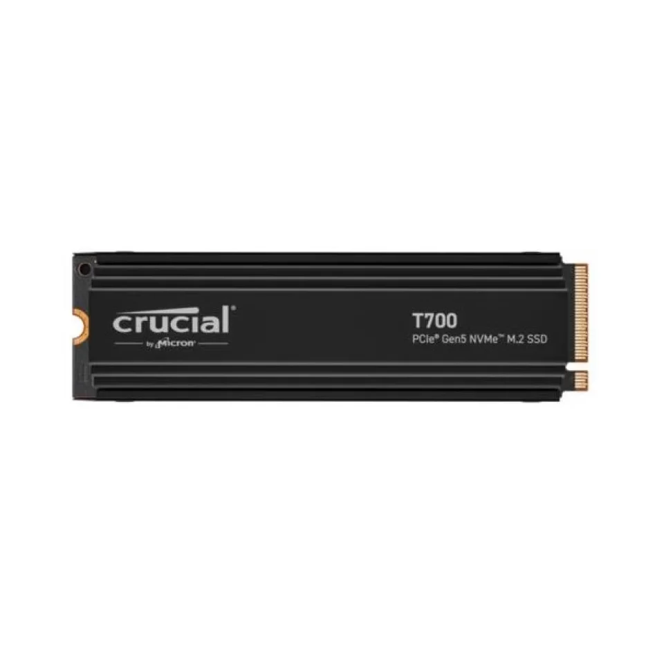 Crucial T700 1TB SSD Gen5 NVMe M.2 CT1000T700SSD5 Soğutuculu 11,700 -9,500MB/s, 600TB TBW