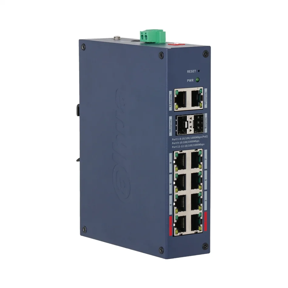 Dahua CHS4212-8GT-110 12 Port Cloud ile Yönetilebilir 8 Port PoE Gigabit Switch