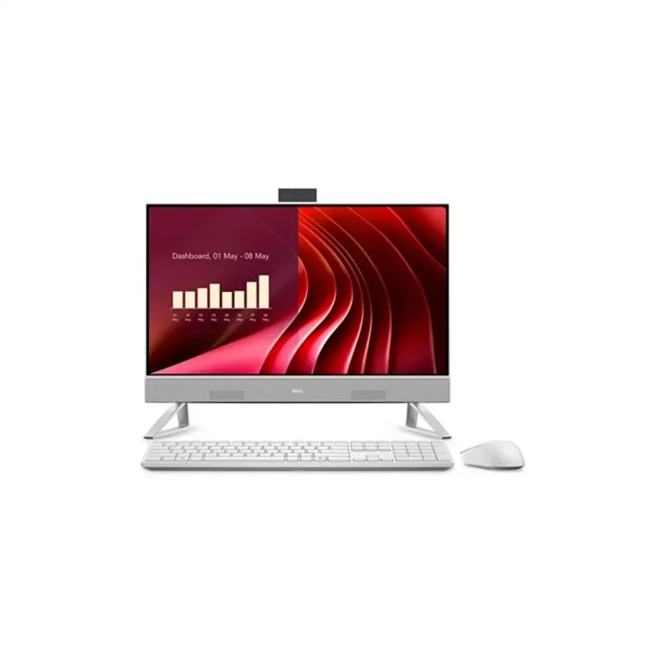 Dell EC242501020UBU Intel Core i5-1334U 16 GB RAM 512 GB SSD 23.8 1080p Ubuntu Beyaz All-in-One Bilgisayar