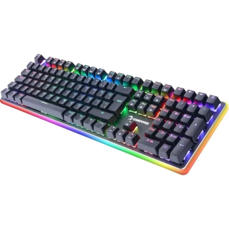 GAMEPOWER Saber RGB Mekanik Kablolu Mavi Switch Türkçe Q Gaming Klavye