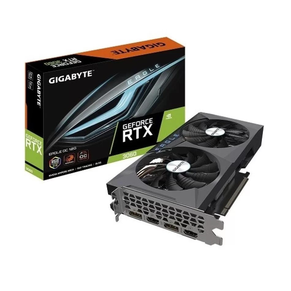 GIGABYTE GeForce RTX 3060 Eagle OC 12 GB GDDR6 192Bit DX12 NVIDIA DLSS Ekran Kartı