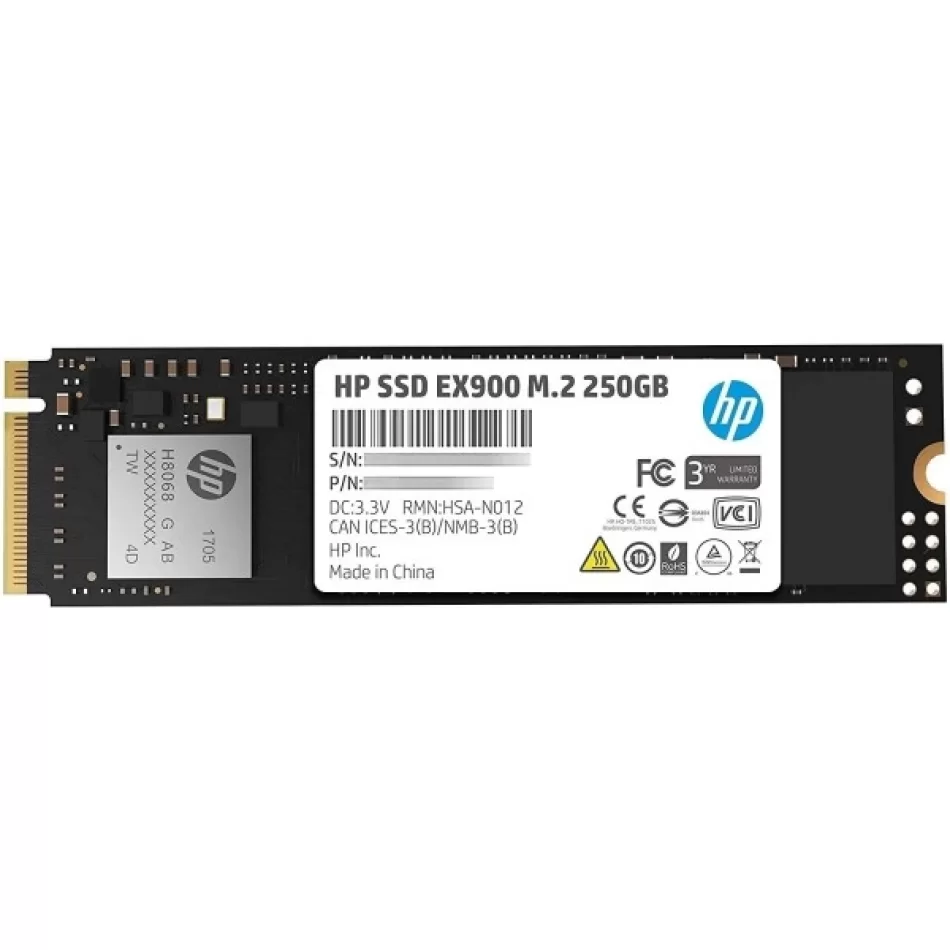 Hp EX900 250GB Pci-e 3.0 Nvme M.2 SSD (2YY43AA)