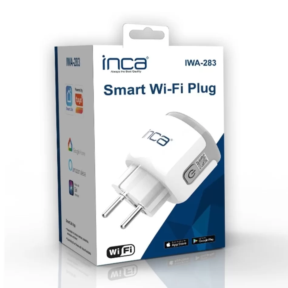 Inca IWA-283 16A Akım Korumalı WiFi + Bluetooth Akıllı Priz