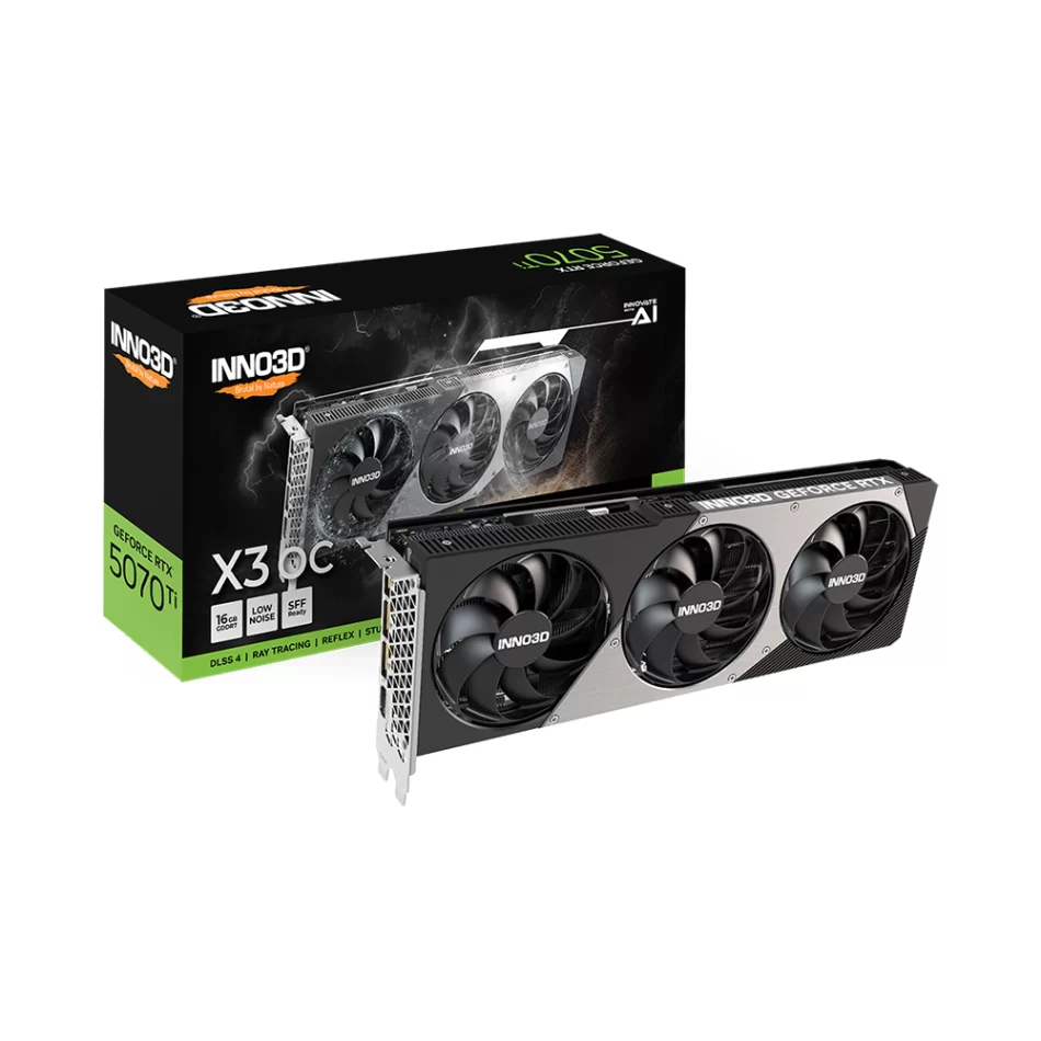 INNO3D GeForce RTX 5070 Ti X3 OC 16GB GDDR7 256 Bit NVIDIA DLSS 4 Ekran Kartı