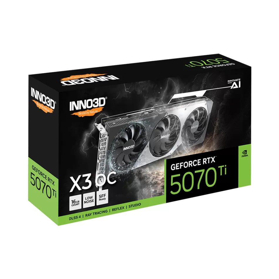 INNO3D GeForce RTX 5070 Ti X3 OC 16GB GDDR7 256 Bit NVIDIA DLSS 4 Ekran Kartı